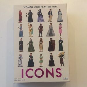 Buffalo Icons Card Game - Pink and White